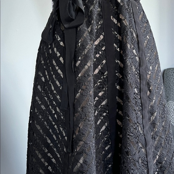 SL Fashions Black Lace Midi Dress - Picture 4 of 11